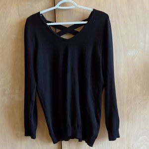 Black V-neck Sweater - soft - comfortable - flattering